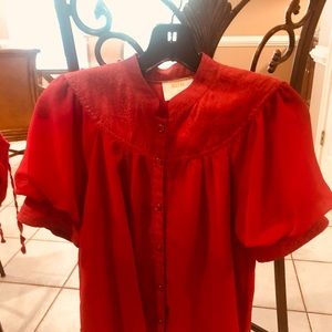 Maeve by Anthropology Puff Sleeve Blouse